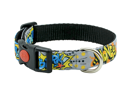 Купить art line ошейник для собак капрон c принтом граффити, фастекс
