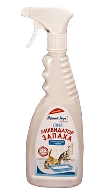 Верный Друг ликвидатор запаха для кошачьих туалетов (спрей)