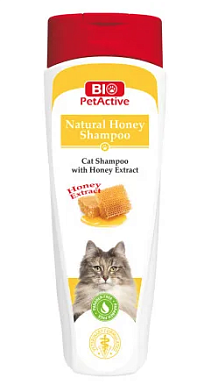 BioPetActive шампунь с натуральным медом для кошек