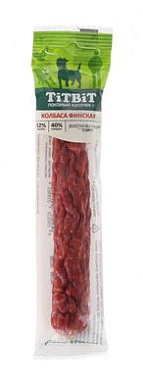 TiTBiT Золотая коллекция лакомство для собак колбаса "Финская"