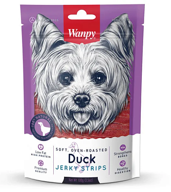 Wanpy Dog лакомство для собак утиная соломка