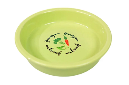 Купить mr.kranch Овощи миска керамическая для собак и кошек, салатовая