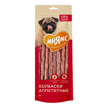 Купить Мнямс лакомство для собак Колбаски аппетитные