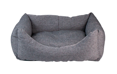 ZOOexpress лежанка пухлик «NORD» для кошек и собак мебельная ткань, бежевый