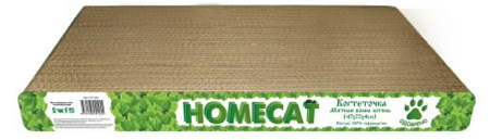 Купить homecat когтеточка для кошек "Мятная волна» штиль гофрокартон