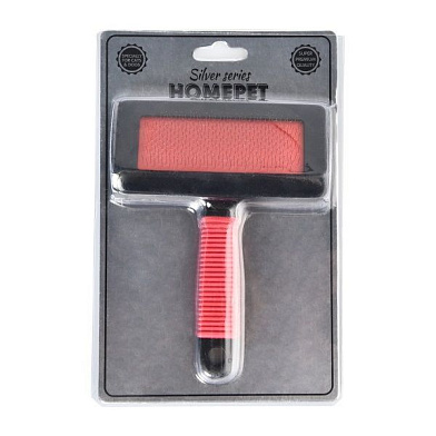 Homepet SILVER SERIES пуходерка пластиковая для собак и кошек