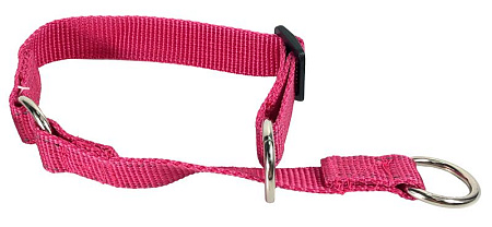 Купить zooexpress fresh line ошейник полуудавка с 3 кольцами для собак, малиновый