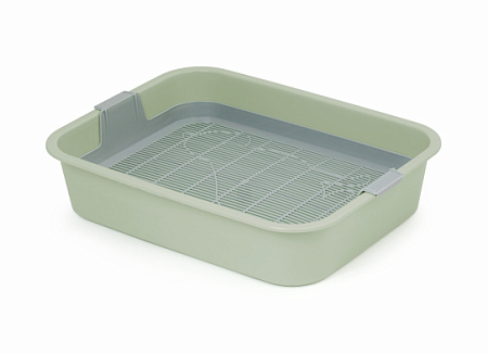 Купить Альта лоток для кошек с сеткой "Барсик" зеленый