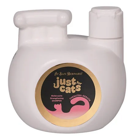 Купить iv san bernard just for cats keratin восстанавливающий шампунь для любого типа шерсти для кошек