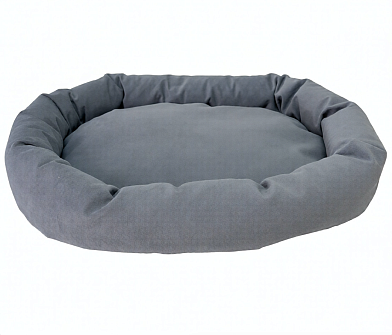 HOMEPET Микровелюр Silver лежак серый для собак и кошек