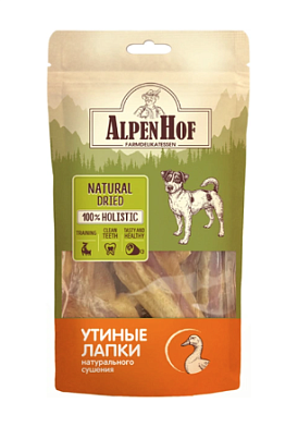 AlpenHof лакомство для собак средних и крупных пород Утиные лапки