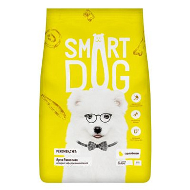 Smart Dog сухой корм для щенков всех пород с цыпленком