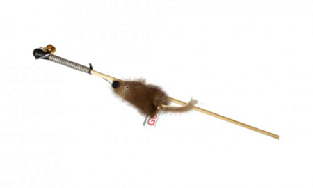 Купить gosi Игрушка для кошек Дразнилка Мышь на веревке норка