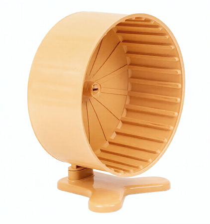 Купить homepet игрушка колесо пластиковое для грызунов с подставкой бежевое