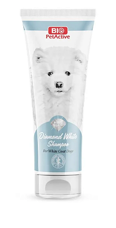 Купить biopetactive diamond white shampoo для собак с белой шерстью