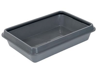 СКИДКА Yami-Yami туалет-лоток с рамкой для кошек, серый