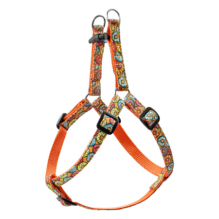 Купить art line Шлейка для собак "Пончики" капрон с принтом быстросъемная