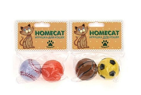 Купить homecat игрушка для кошек спортивные мячи