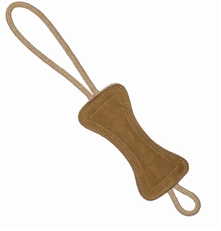 Купить bow wow игрушка для собак кожаная косточка бежевая 19х9см
