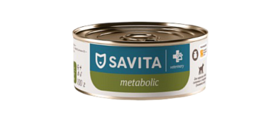 Savita vet Metabolic консервы для взрослых собак для снижения веса, склонных к ожирению