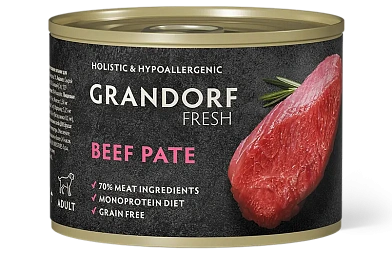 GRANDORF FRESH Консервы для собак паштет из говядины